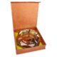 Doutníkový popelník křišťál Octagon zlatý 17,5cm, 4D  (38002)