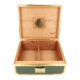 Humidor na doutníky Cigars Green/Gold 25D, 26x22x11,5cm  (920051)
