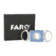 Doutníkový ořezávač Faro Carbon silver/blue, 22mm  (02054)