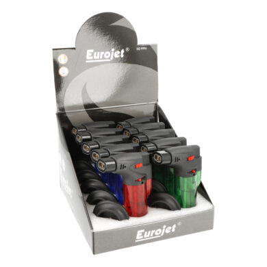 Tryskový zapalovač Eurojet Torch Transparent, 2xJet  (260034)