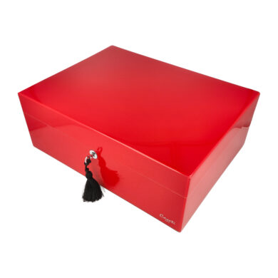 Humidor na doutníky Caseti Paris Red 36,8x27,7x13,6cm  (288000)
