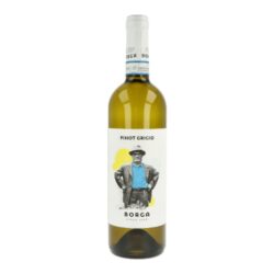 Víno Borga Pinot Grigio DOC 0,75l 2018 12,5%, bílé - Italské víno Borga Pinot Grigio DOC 2018. Bílé víno suché plné světle žluté barvy s měděnými odlesky, vonící po žlutém ovoci, mandlích a senu, suché a vyvážené na patře. Balení: láhev, 0,75L.

Obsah alkoholu: 12,5%
Rok výroby: 2018
Výrobce: Azienda Vitivinicola di Borga G.& C.
Vinařská oblast: Treviso, Itálie
